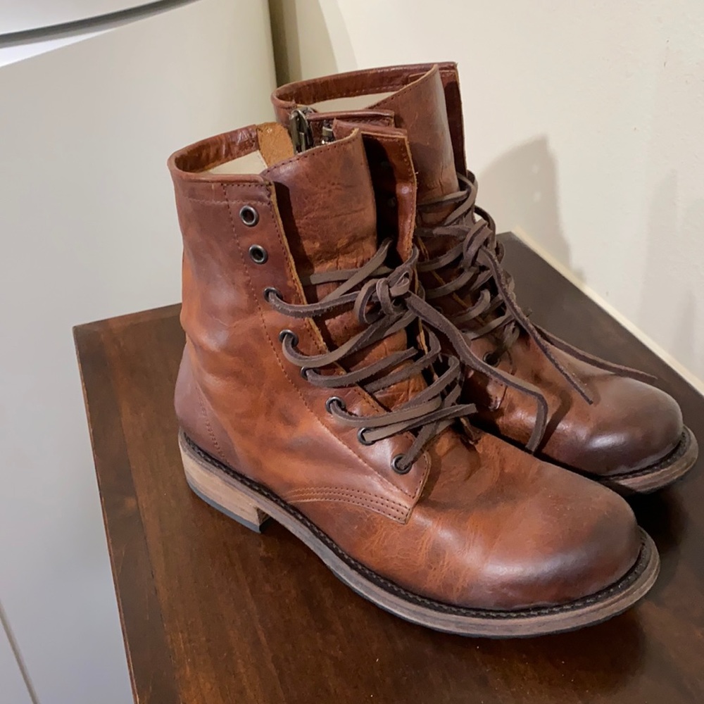 Freebird Manchester booties in cognac